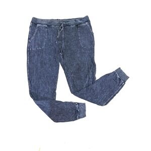 Hard Tail Forever Mineral Wash Joggers Blue Supima Cotton Cozy Lounge